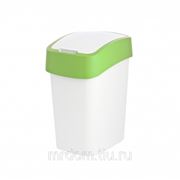 Контейнер для мусора flip bin 25л белый / зеленый (858599) фото