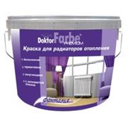 Краска для радиаторов отопления «Doktor Farbe» акриловая водно-дисперсионная белоснежная 1,2кг. фото