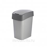 Контейнер для мусора flip bin 25л серебристый / графит (858601) фото