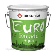 Евро фасад Аква фасадная краска, Тиккурила, 9 л, белая фотография