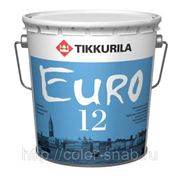 ЕВРО 12 ТИККУРИЛА (EURO 12 TIKKURILA), 9л - краска для стен и потолков. фото