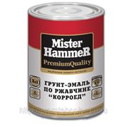 Грунт-эмаль по ржавчине «КОРРОЕД» 3 в 1 Mister Hammer золотисто-кофейный 0,9кг. фото