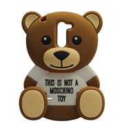 Чехол силиконовый Moschino Big Bear для LG G3 Stylus D690 Brown фотография