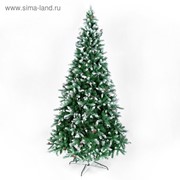 Ёлка шик иней 300 см, d нижнего яруса 155 см, 2446 веток фото