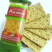 Хлебцы с перцем и зеленью “РОСТОК“ из пророщенных зёрен пшеницы фото
