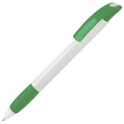 NOVE, ручка шариковая с грипом, зеленый/белый, пластик фото