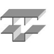 Алюминиевый профиль Омега с Т крышкой 3м фото