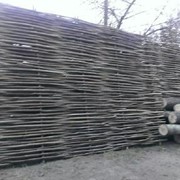 Забор плетеные из лозы, украинский тын