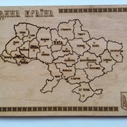 Пазл. карта Украины. фото