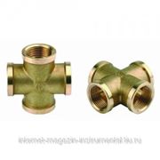 Крестовина GENERAL FITTINGS латунь, гайка/гайка/гайка/гайка, 3/4"