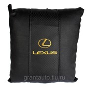 Подушка для сна черная LEXUS фотография