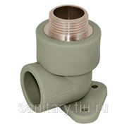 Угол полипропиленовый ST W25M3 25 - 1/2“ M настенный (серый) фото