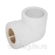Угол полипропиленовый ST W - L20F4 20 - 3/4“ F (белый) фото