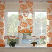 Японские панельки Папоротник оранж 2,50м фотография