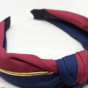 Стильный обруч для волос 2 цвета красный и синий фото