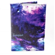 Обложка для паспорта из кожзама Космос фото