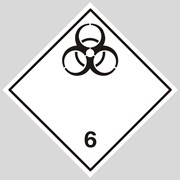 Знак перевозки опасных грузов “Класс 6.1. Токсичные вещества“ фото
