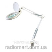 Настольная лампа-лупа ZD-129A с LED подсветкой на струбцине