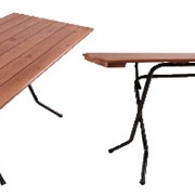 Прямоугольные реечные столы, тип ног - ривьера