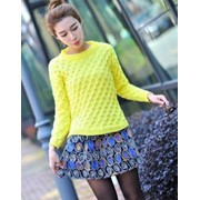 Женский свитер лимонного цвета 1591