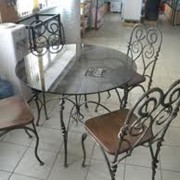 Кованые столы, кованые стулья для сада (заказать, купить)