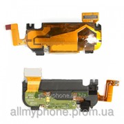 Шлейф с коннектором зарядки в сборе с антенной и звонком черного цвета для Apple iPhone 3GS фото