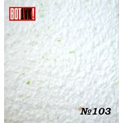 Отделка стен № 103-белый с зелеными крапинками фото