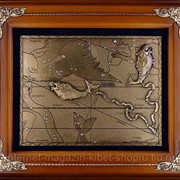 Деревянная ключница настенная Рыбы фото