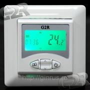 Термостат (терморегулятор) для эл. теплых полов с памятью программируемый цифровой Джитуар G2R TC43PE фото