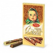 Шоколад Алёнка в стиках с молочной начинкой, Красный Октябрь, 100 гр. фото