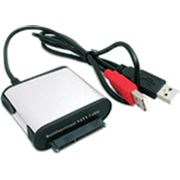 AgeStar SUBCA Адаптер 2.5"/3.5"/5.25"SATA->USB 2.0, черный, блок питания (арт. SUBCA)