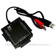 AgeStar FUBSP Адаптер для 1.8"/2.5"/3.5"/5.25"/Micro/Slim SATA -> USB2.0, пластик, черный, блок питания (арт. FUBSP)