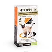 Веда: БИОРИТМ витаминно-минер комплекс 48 таб, со вкусом кролика для кошек фото