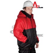 Зимняя куртка Сапфир чёрный с красным фотография