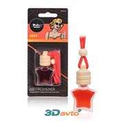 Ароматизатор подвесной бутылочка с деревянной крышкой AIRLINE Star sexy фото