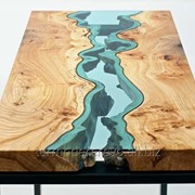 Деревянный стол река, производство деревянной мебели фото