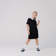 Платье 'Лира' для девочки, цвет черный, рост 128 см