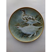Тарелка белая куропатка (подарки для коллекционеров)