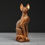 Копилка “Кошка Сфинкс“, бронза, 39 см фото