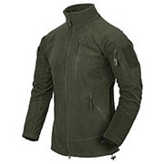 Куртка флисовая Helikon Alpha Tactical Jacket Grid Fleece, олива, новая