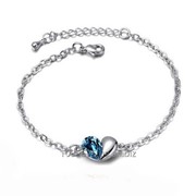 Браслет Swarovski “Сердечко Синее“ фотография