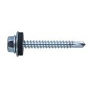 Саморез кровельный по дереву, с шайбой и резиновой прокладкой EPDM (Тайвань). фото