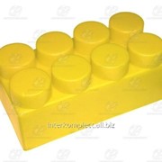 Базовый элемент GigaBloks 4 х 2 желтый фотография