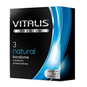 Классические презервативы vitalis premium natural - 3 шт. R&S GmbH Vitalis premium №3 natural