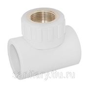 Тройник полипропиленовый ST W - T20F420 20 - 3/4“ F мм (белый) фото