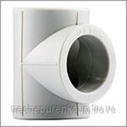 Тройник полипропиленовый Ф 20 мм цвет белый. фото