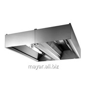 Центральный вентиляционный зонт из н/стали AISI 304 - Фильтры - Лампы - 2400x2600 мм, 640239 фотография