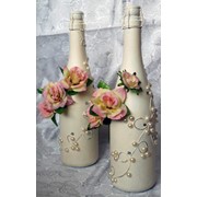 Свадебные бутылки для шампанского фото