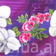 Шёлковый шарф ручной росписи "Орхидеи" под заказ