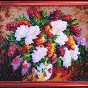 Наборы для вышивания бисером Сиреневый букет (по картине Л. Афремова) фотография